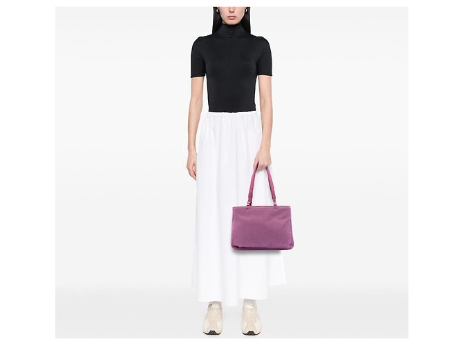 Rosa Strickwolle-Tote von Prada Pink - Ansicht 6