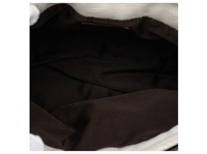 Borsa a tracolla Fendi Zucca Canvas bianca Bianco - vista 4