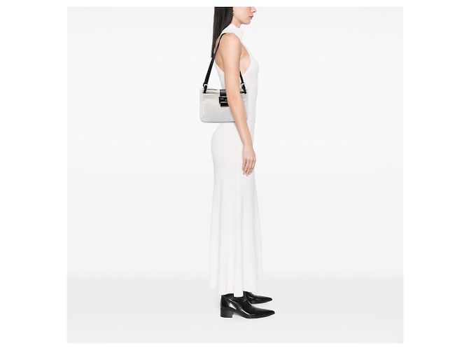 Borsa a tracolla Fendi Zucca Canvas bianca Bianco - vista 6
