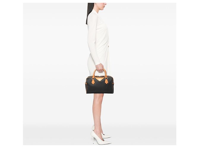 Borsa Boston Saint Laurent in PVC nera Nero - vista 6