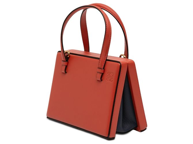 Borsa a mano LOEWE Small Leather Tokyo Postal Satchel Arancione - vista 2