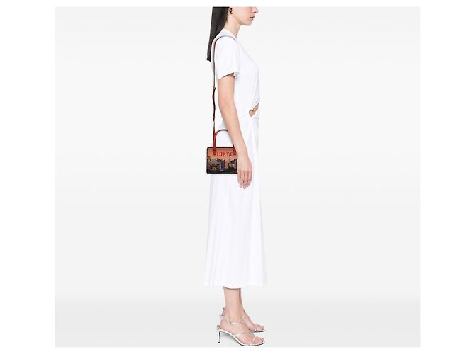 Borsa a mano LOEWE Small Leather Tokyo Postal Satchel Arancione - vista 7