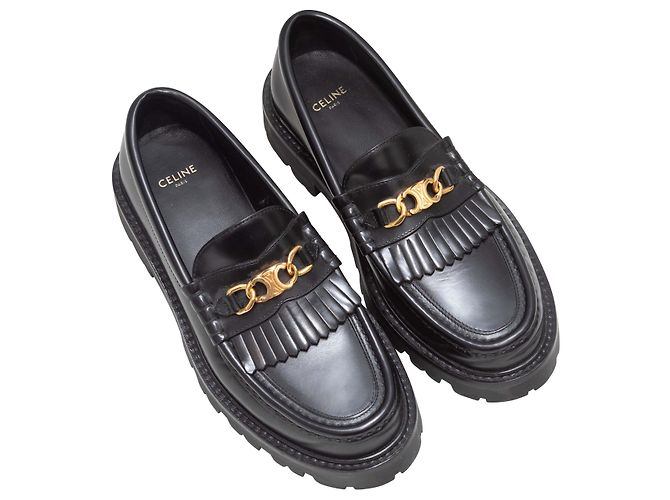 Céline Mocassini Celine Triumph Neri Taglia 38 Nero - vista 2