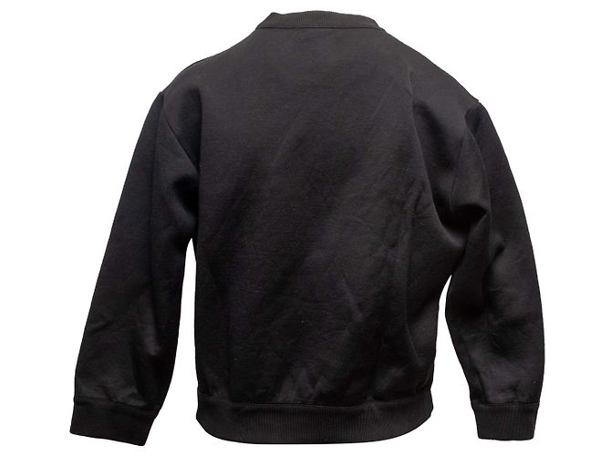 Crewneck-Sweatshirt mit Louis Vuitton Logo Schwarz & Gold Größe US M - Ansicht 4