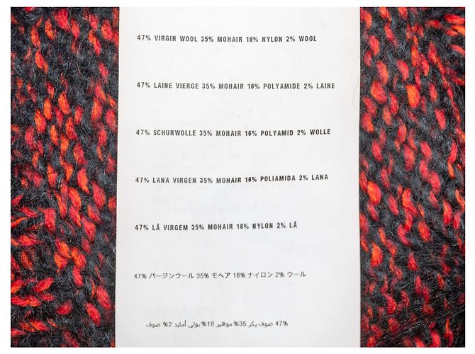 Roter und schwarzer Miu Miu Strickpullover aus Virgin Wool & Mohair Melange Größe IT 36 - Ansicht 7