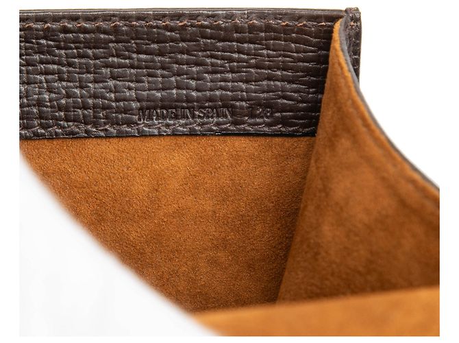 Borsa Satchel Barcelona in pelle testurizzata marrone LOEWE con manico superiore - vista 6