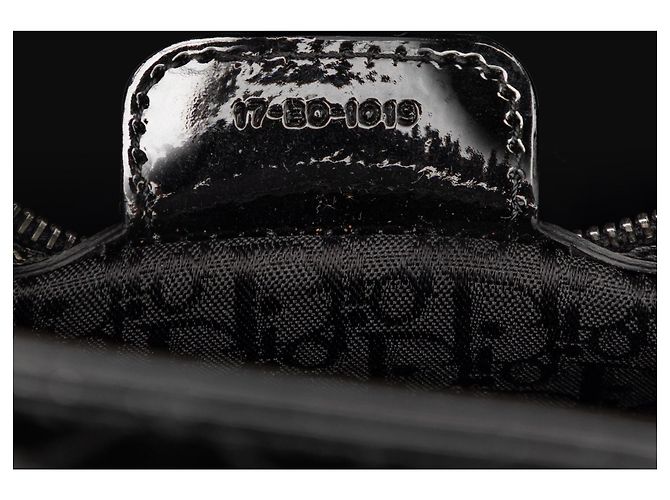 Borsa Lady Dior Large in vernice nero Cannage - vista 6