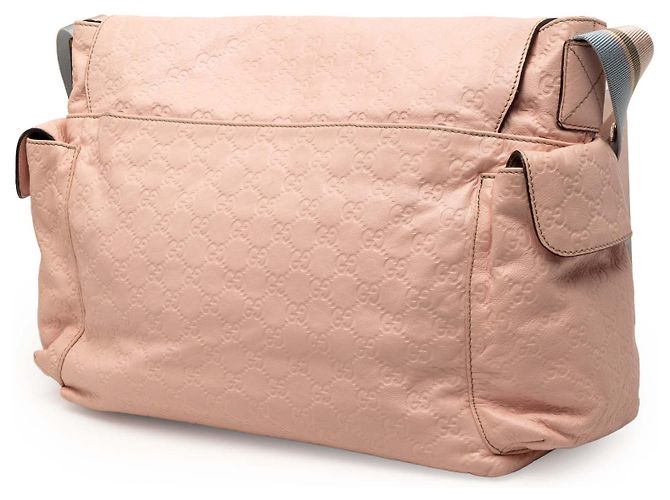 Borsa cambio Gucci Guccissima Web Flap rosa - vista 2