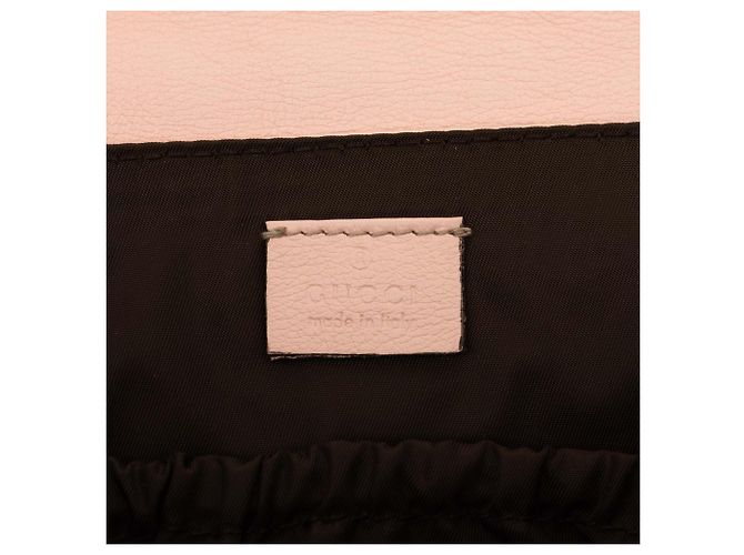 Borsa cambio Gucci Guccissima Web Flap rosa - vista 5