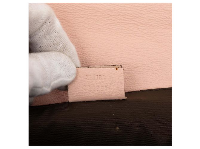 Borsa cambio Gucci Guccissima Web Flap rosa - vista 6