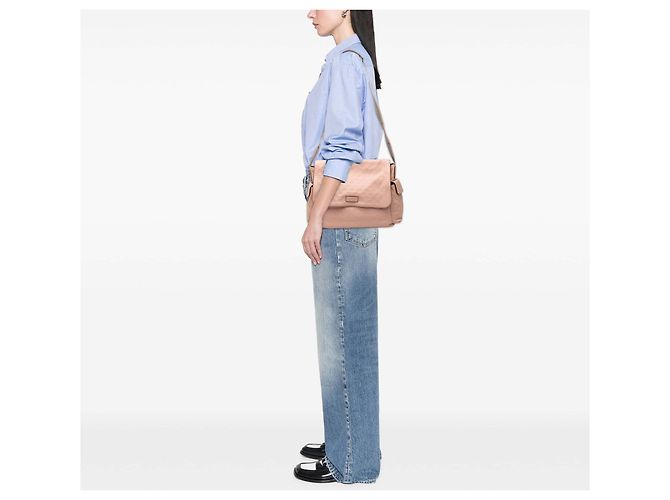 Borsa cambio Gucci Guccissima Web Flap rosa - vista 8