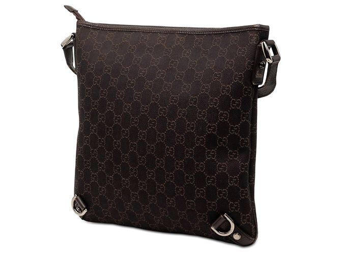 Borsa a tracolla Gucci GG Denim Abbey D Ring marrone - vista 2