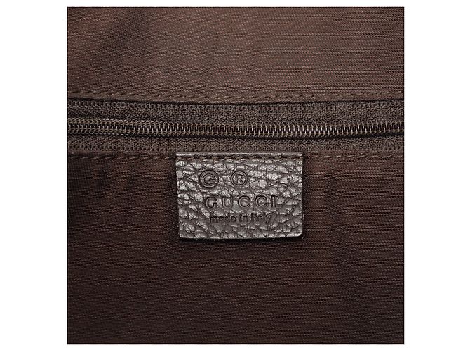 Borsa a tracolla Gucci GG Denim Abbey D Ring marrone - vista 5