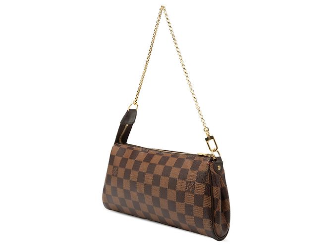 Borsa Eva Damier Ebene marrone Louis Vuitton - vista 2