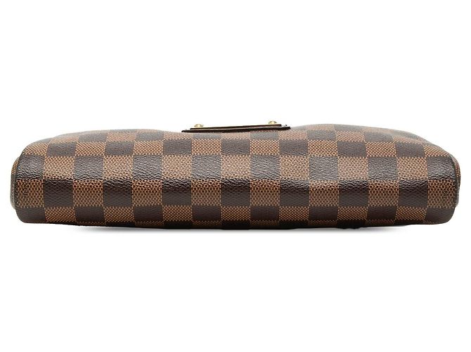 Borsa Eva Damier Ebene marrone Louis Vuitton - vista 3