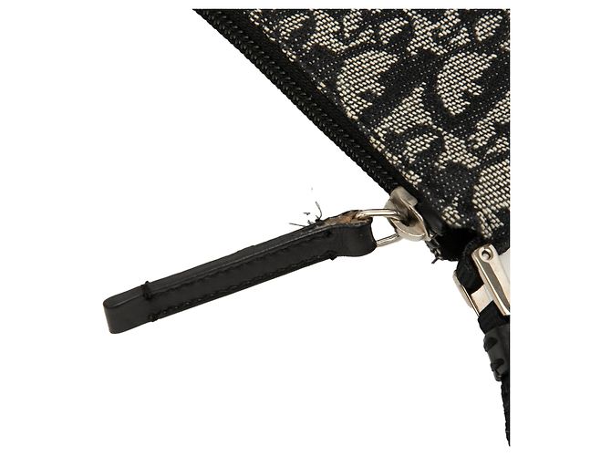 Blaue Dior Diorissimo Trotter Canvas Pochette Schultertasche - Ansicht 7
