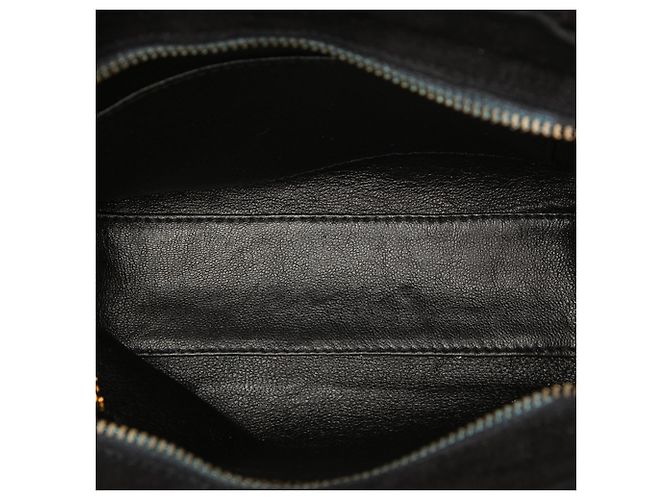 Bolsa transversal Chanel CC em camurça acolchoada preta Preto - vista 4