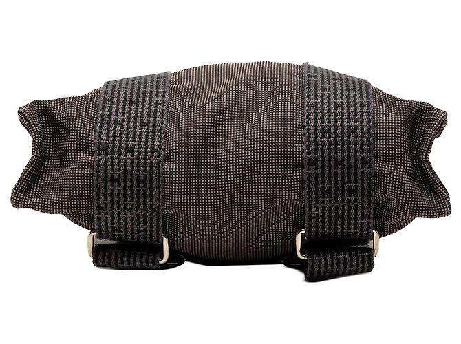 Gray Hermès Canvas Herline Backpack PM Grey - view 3