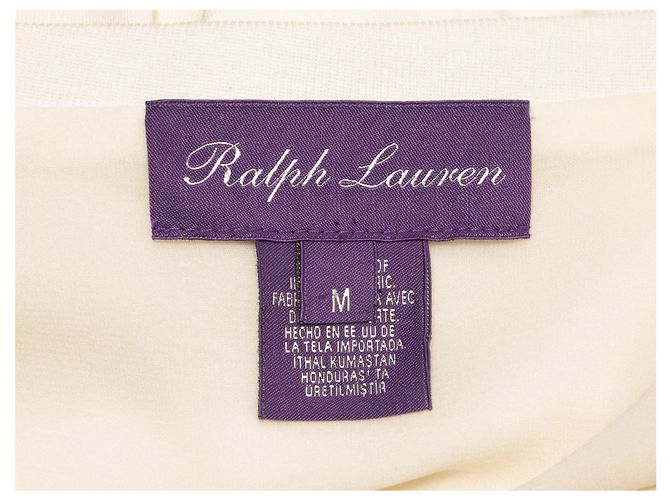 Autre Marque Weißes Spitzenkleid Ralph Lauren Purple Label Größe US M - Ansicht 5