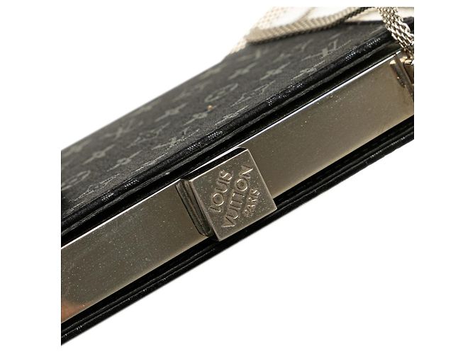 Mini borsa a tracolla Ange in raso Monogram nero Louis Vuitton - vista 7
