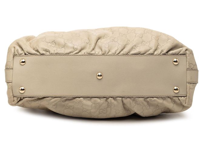 Borsa beige Gucci Guccissima Bamboo Dialux Pop - vista 3