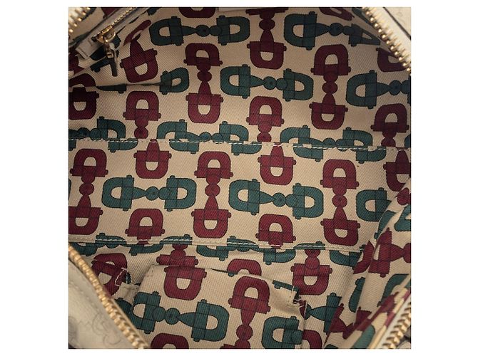 Borsa beige Gucci Guccissima Bamboo Dialux Pop - vista 4