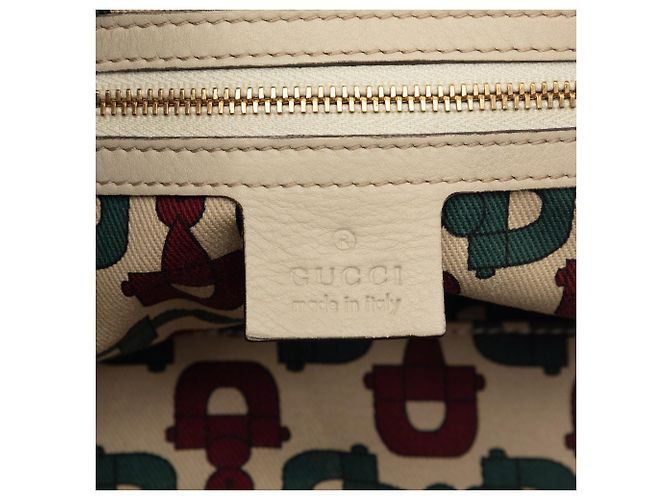 Borsa beige Gucci Guccissima Bamboo Dialux Pop - vista 5