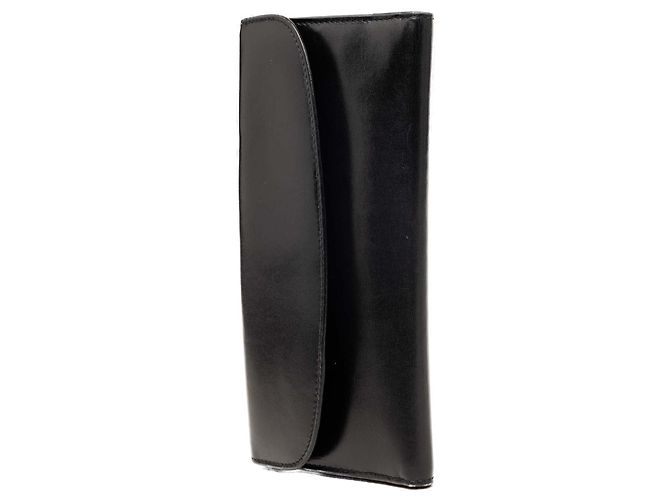 Cartera larga Gucci de piel de becerro negra Horseshoe Negro - vista 2