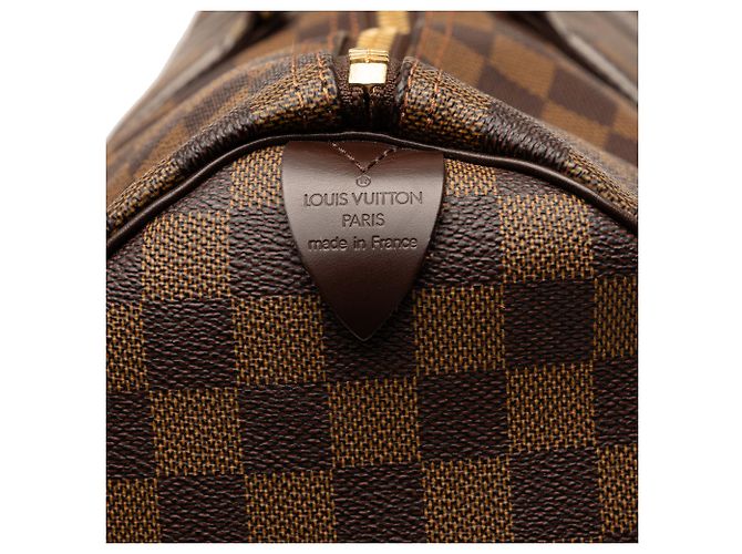 Borsa da viaggio Louis Vuitton Keepall 50 Damier Ebene Marrone - vista 5