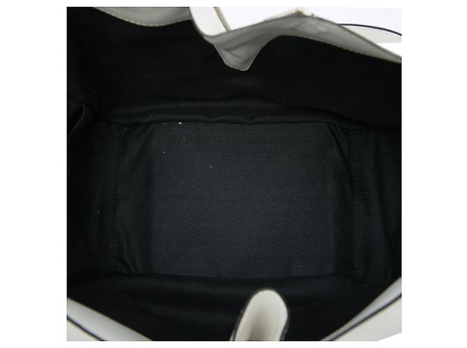Borsa a tracolla Hammock in pelle di vitello granulata LOEWE bianca Bianco - vista 4