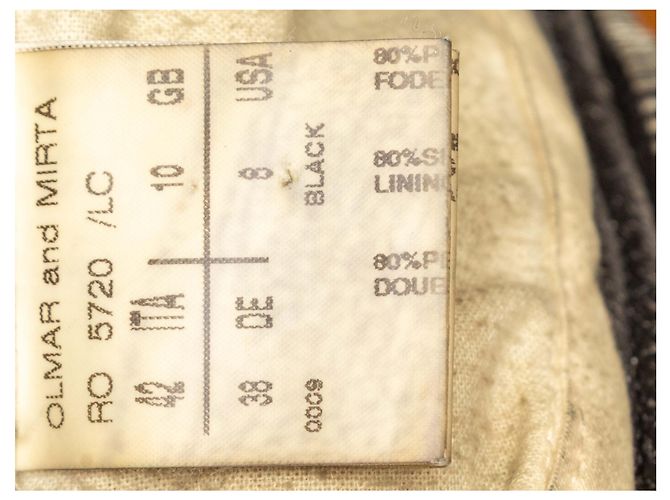 Rick Owens Shearling Jacke Schwarz & Beige Größe IT 42 - Ansicht 6