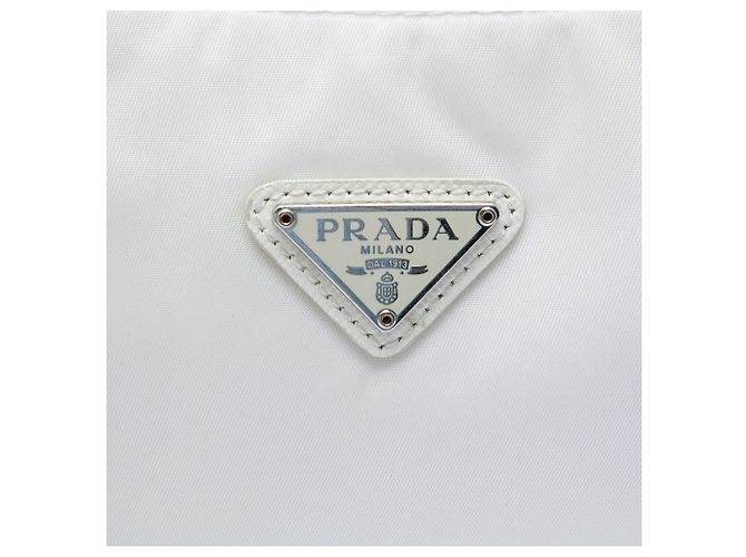 Borsa a tracolla bianca Prada Mini Tessuto Re Edition 2000 Bianco - vista 5