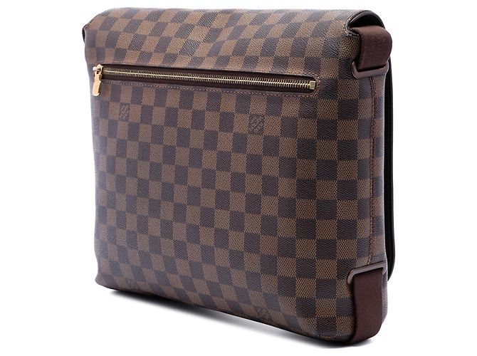 Sac bandoulière Louis Vuitton Damier Ebene Brooklyn MM Marron - vue 2