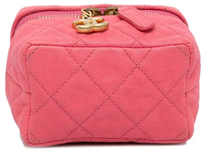 Chanel Micro Caviar Vanity Bag mit Kette in Pink - Ansicht 5