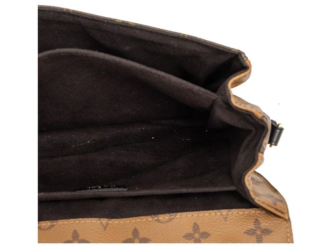 Borsa Louis Vuitton Monogram Reverse Pochette Metis marrone - vista 4