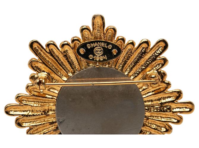 Spilla Chanel CC placcata oro Starburst D'oro - vista 3