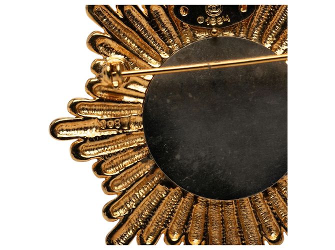 Spilla Chanel CC placcata oro Starburst D'oro - vista 4