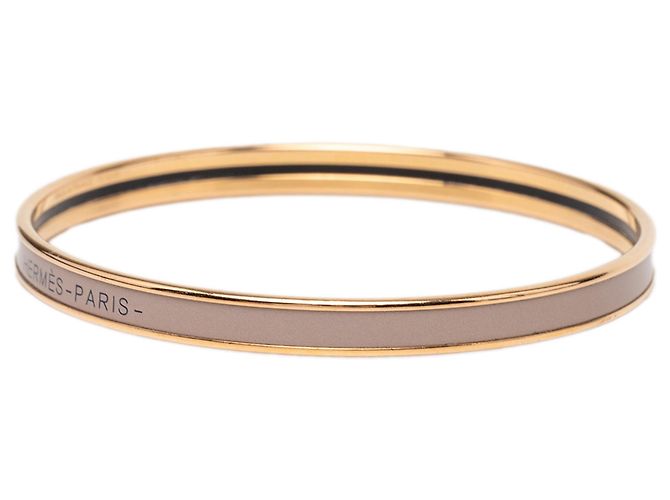 Brazalete Hermès Extra Narrow Enamel Uni 62 Marrón Castaño - vista 2
