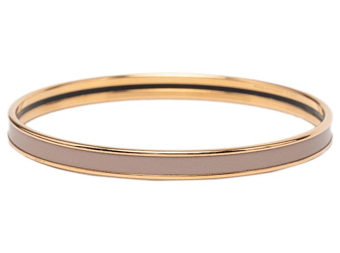 Brazalete Hermès Extra Narrow Enamel Uni 62 Marrón Castaño - vista 3