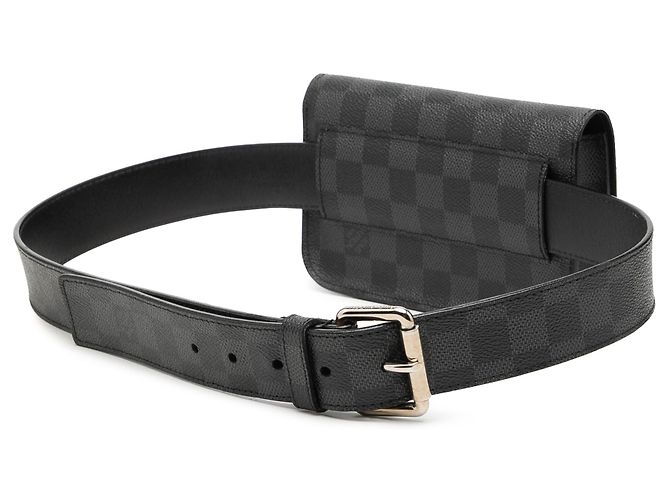 Borsa Cintura Pochette Homme Louis Vuitton Damier Graphite Nero - vista 2