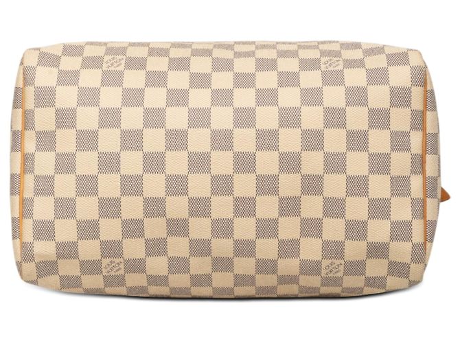 Borsa Boston Louis Vuitton Damier Azur Speedy 30 Bianca Bianco - vista 3