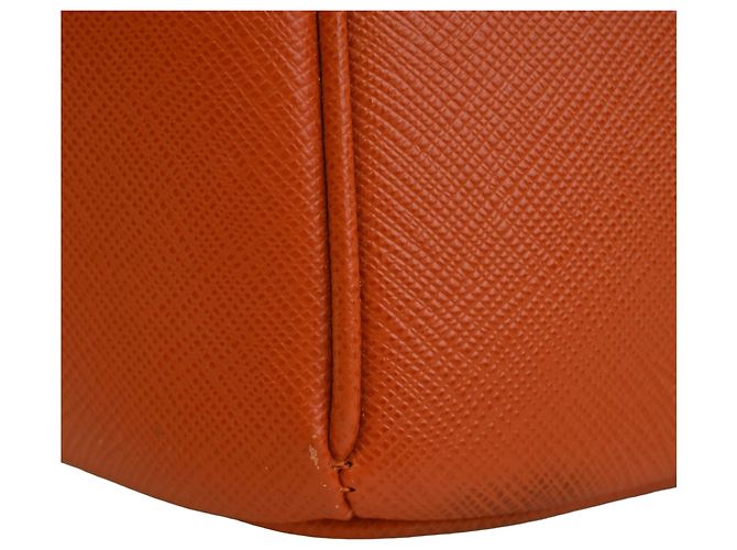 Tote Prada Saffiano Lux Parabole Arancione - vista 10