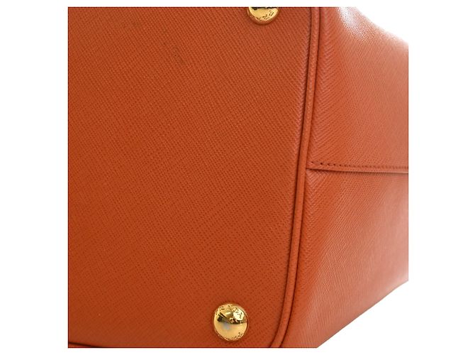 Tote Prada Saffiano Lux Parabole Arancione - vista 13