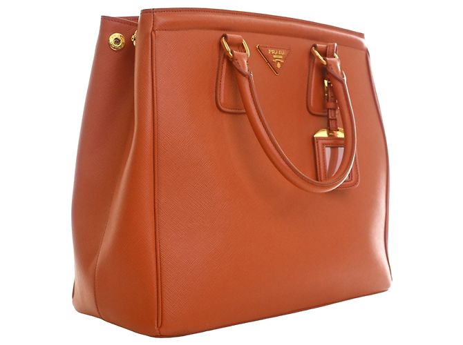 Tote Prada Saffiano Lux Parabole Arancione - vista 2