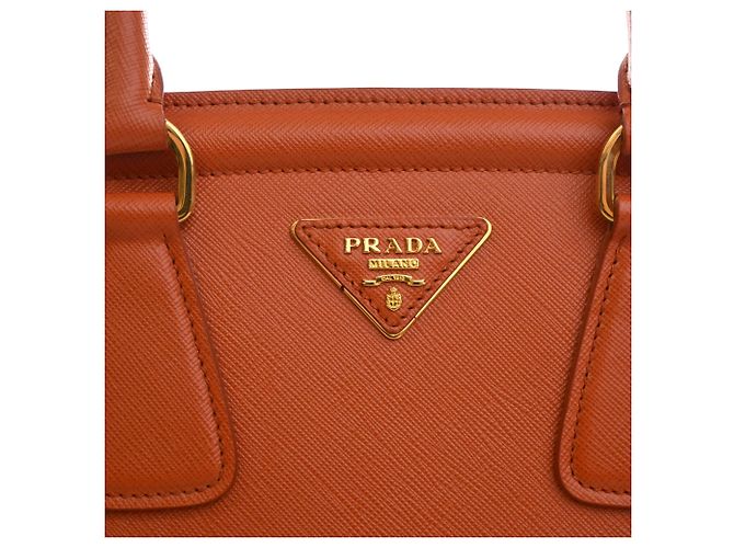 Tote Prada Saffiano Lux Parabole Arancione - vista 7