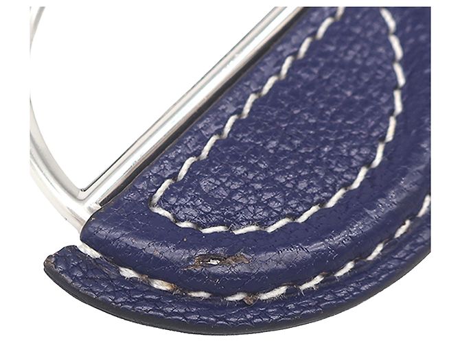 Portafoglio In The Loop in chevre Mysore blu Hermès - vista 9