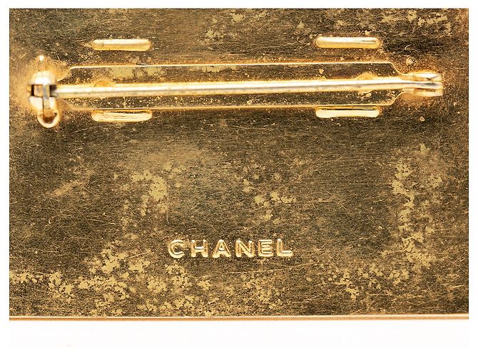 Spilla con Logo Chanel CC Placcata Oro D'oro - vista 3