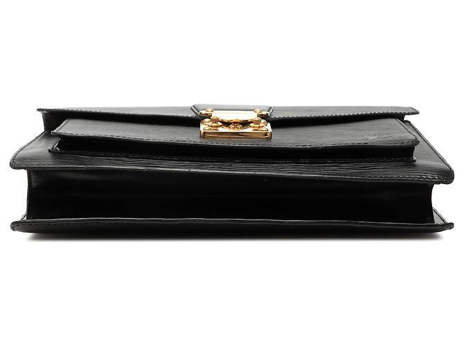 Borsa Louis Vuitton Epi Monceau nera Nero - vista 3