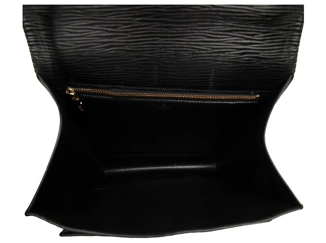 Borsa Louis Vuitton Epi Monceau nera Nero - vista 4