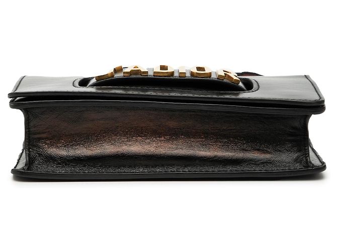 Borsa a tracolla J'Adior in pelle nera Dior Nero - vista 3